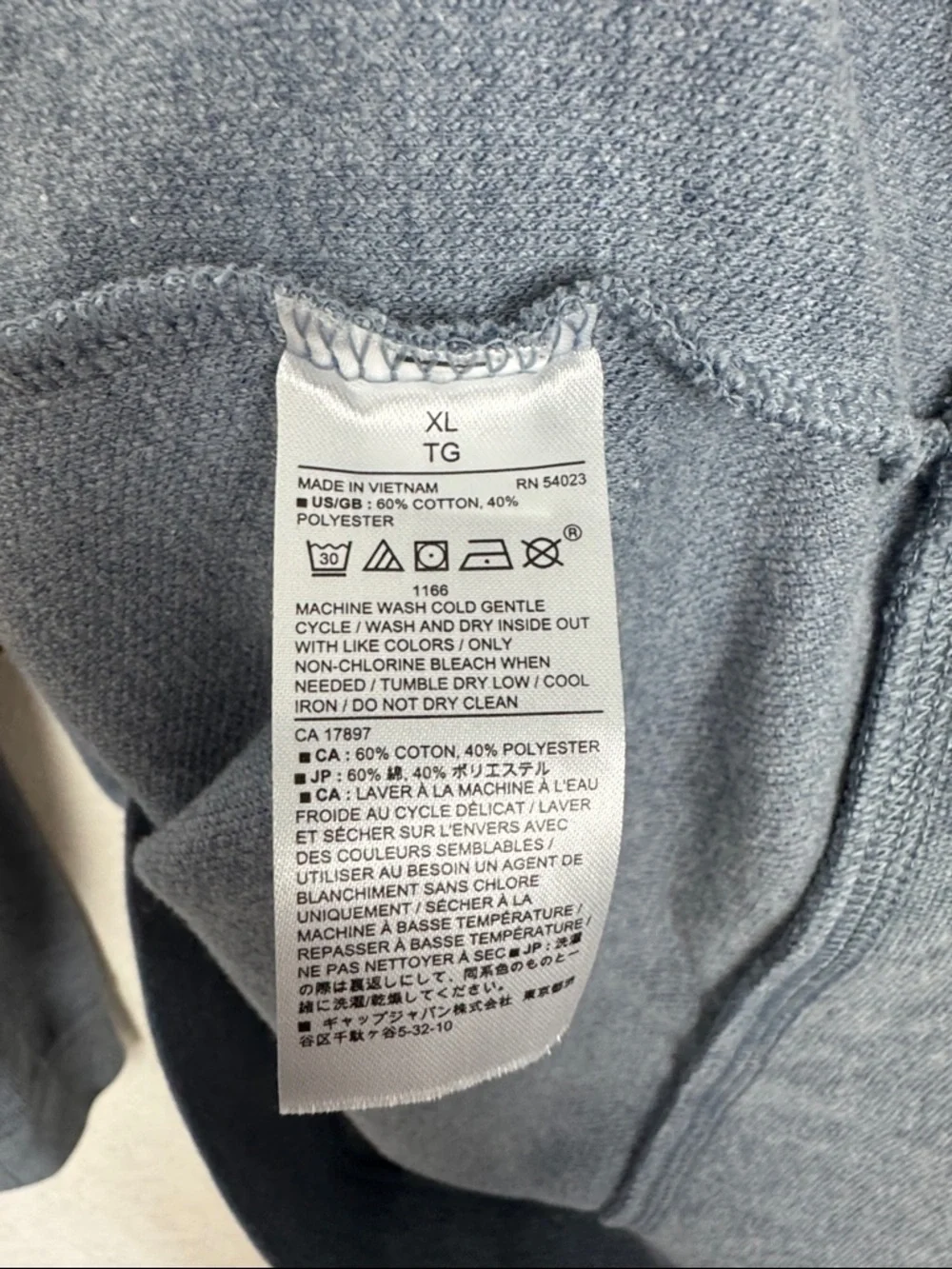 Banana‎ Republic Eco Hoodie Mens XL Blue Knit Pullover Henley Hooded Sweater